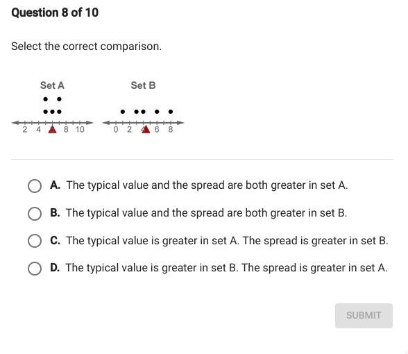 Select the Correct Comparison.-example-1