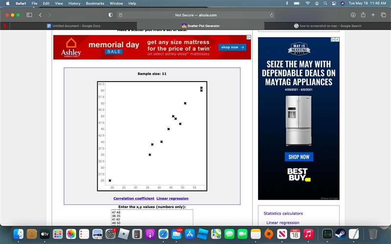 I rll need this one... 1. Which variable did you plot on the x-axis, and which variable-example-1