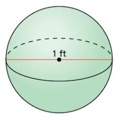 Find the volume of the sphere. Round your answer to the nearest tenth.-example-1