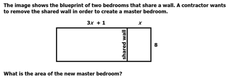 A large 32x+1 square units b large 11x+8 square inches c large 32x+8 square inches-example-1