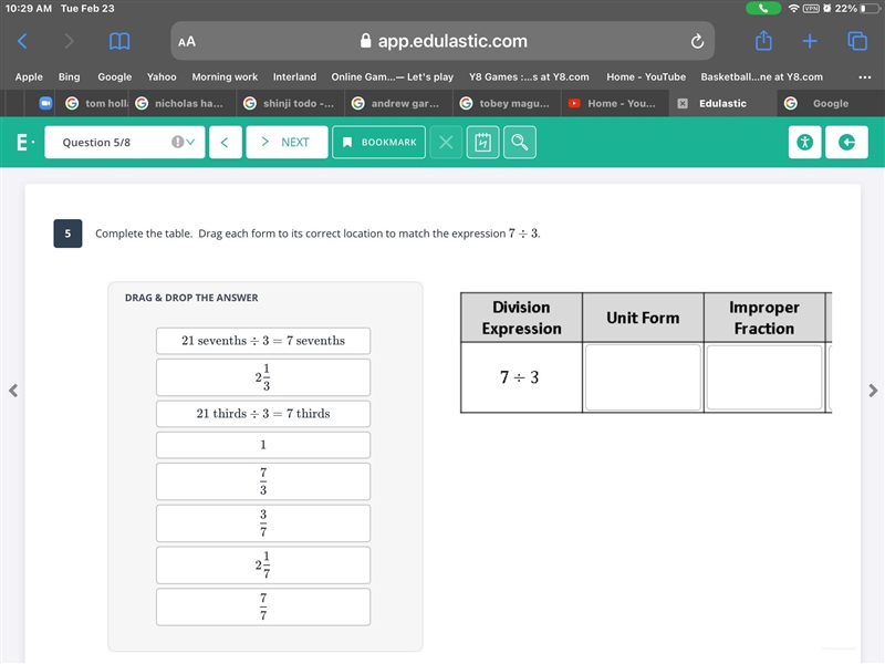 Complete the table. Drag each form to its correct location to match the expression-example-1