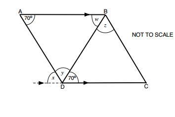 Complete the table below. If it is possible to work out the measure of the angle, write-example-1