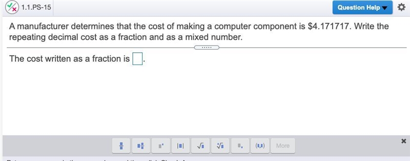 A manufacturer determines that the cost of making a computer component is ​$4.171717 Write-example-1