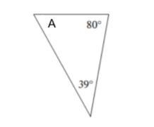 PLEASE HELP NO TROLLS Find the measure of angle A.-example-1