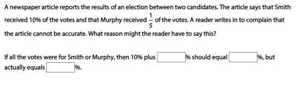 A newspaper article reports the results of an election between two candidates. The-example-1