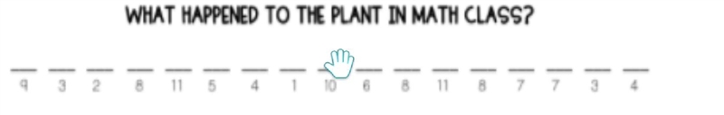 What happened to the plant in math class?-example-1