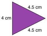 What is the perimeter of the isosceles triangle? 13.5 cm 13 cm 14 cm 4 cm-example-1