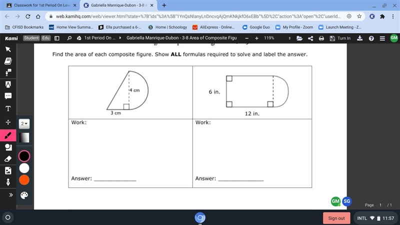 Find the area of each composite figure. Show ALL formulas required to solve and label-example-1