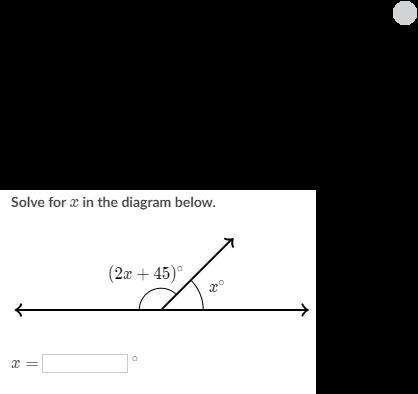 Solve for x in the diagram below.-example-1