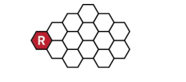 I only 1 minute left on my test! In the figure, the hexagon with the “R” is colored-example-1