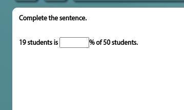 Percentages! Just complete the sentance-example-1