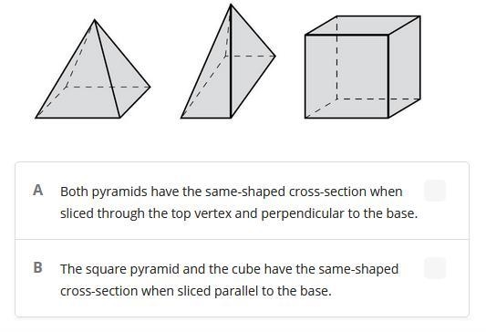 Consider the possible cross-sections of a square pyramid, a rectangular pyramid, and-example-1