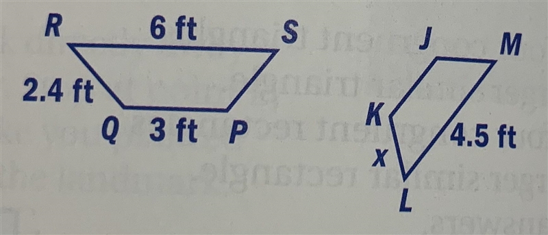 Given PQRS∼JKLM, find KL.-example-1