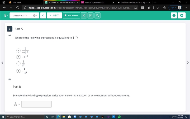 Which of the following expressions is equivalent to-example-1