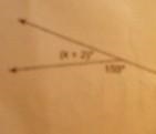 Describe the angle relationship and solve for the x. ​-example-1