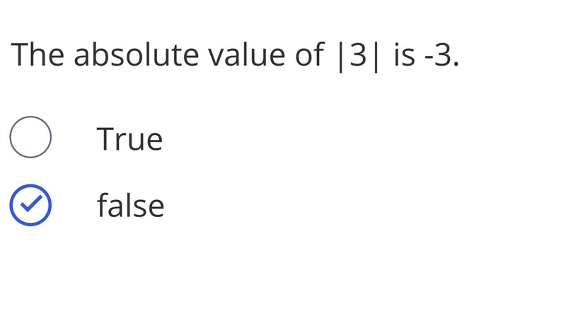 The absolute value of |3| is -3.-example-1