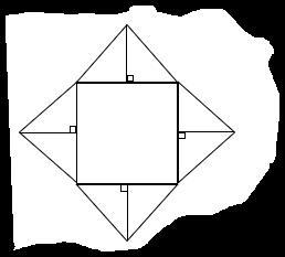 The roof of a house is in the shape of a square pyramid and its net is shown below-example-1