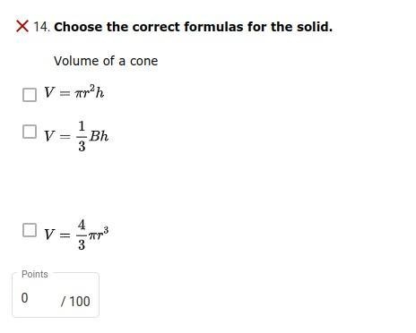 What is the formula for volume of cones?-example-1