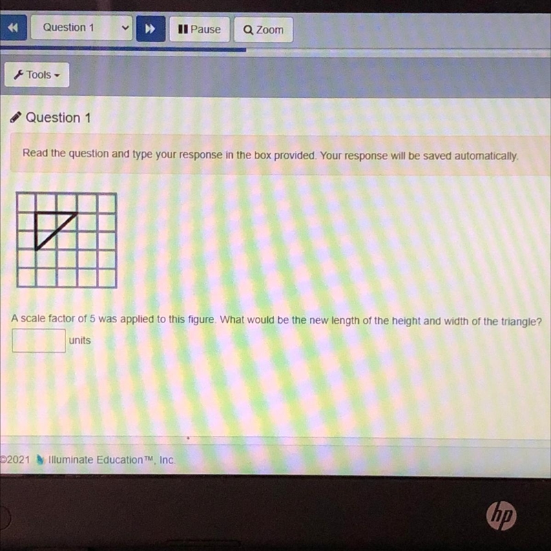 A scale factor of 5 was applied to this figure. What would be the new length of the-example-1