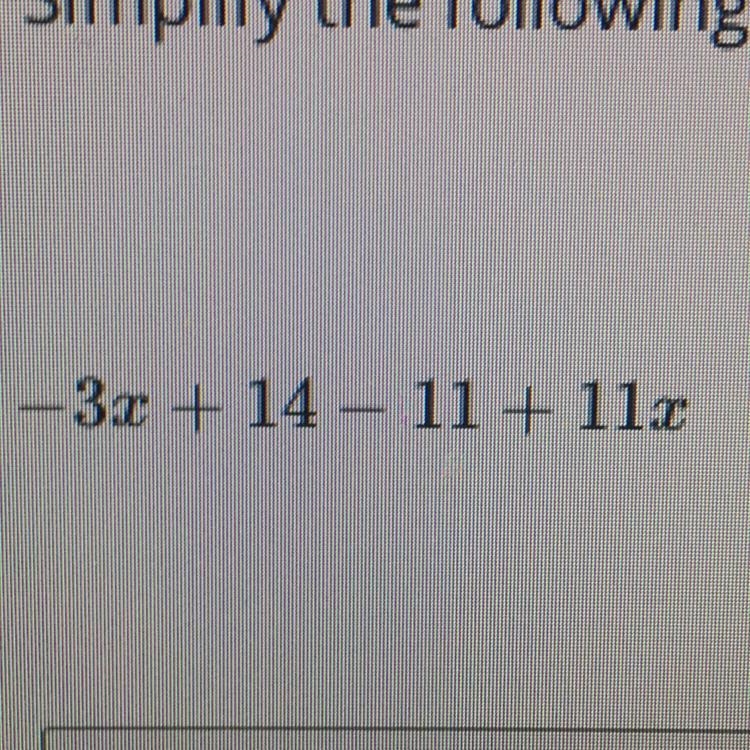 Simplify the following expression by combining like terms. please help me thank you-example-1