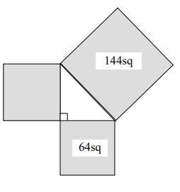 Calculate the Area of the square-example-1