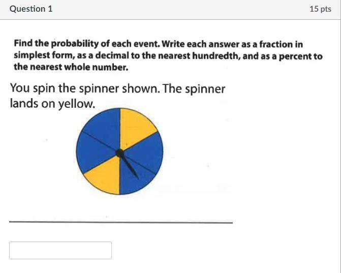 Find the probability of this event. Enter the answer as a fraction in simplest form-example-1