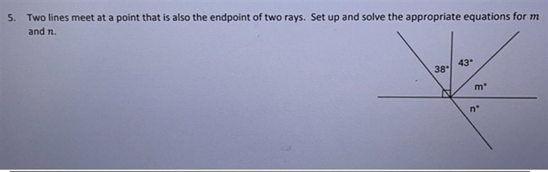 Set up and solve appropriate equations for m and n .-example-1