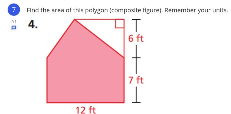 Find the area of this polygon (composite figure). Remember your units. Please have-example-1