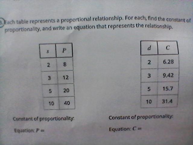 Each table represents a proportional relationship. For each, find the constant of-example-1