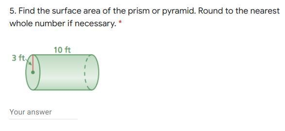 Find the surface area of the prism or pyramid. Round to the nearest whole number if-example-1