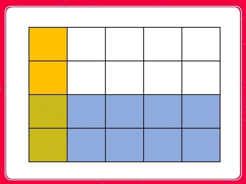 Write an equation to match the fraction model shown in the reference image and solve-example-1