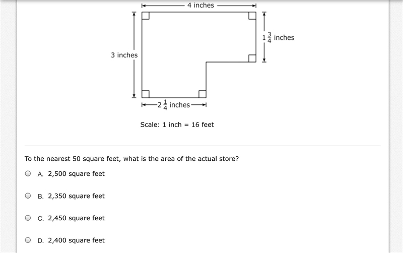 This diagram is a scale drawing of a store.-example-1