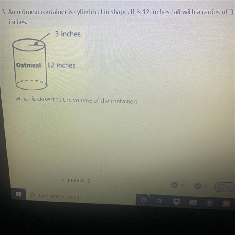 Answer choices : a. 113 in. b. 340 in. c. 250 in. d. 226 in.-example-1