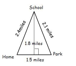 What is the area of the path that Julie walks everyday? Round your answer to the nearest-example-1