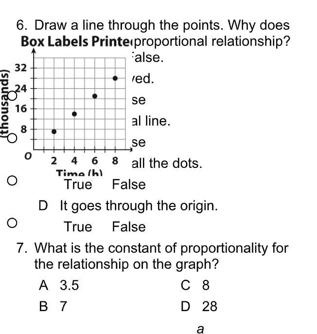 Help ASAP (7th Grade math) (Use graph for 6-7)-example-2