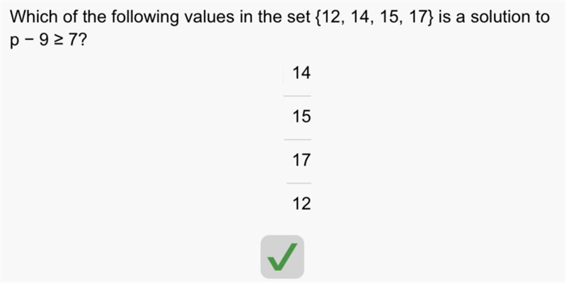 The values in the set are: 12,14, 15,17-example-1