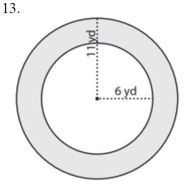 Let me redo my question.. Find the area of the shaded region. Use 3.14 for pi. You-example-1