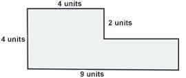 An irregular polygon is shown below: Image of irregular polygon with length of 9 units-example-1