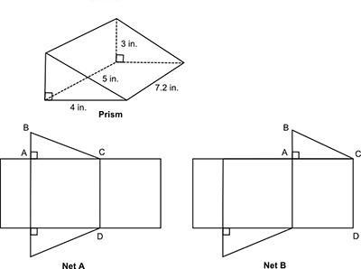 Write the measurements of Sides AB, BC, and CD of the correct net.-example-1