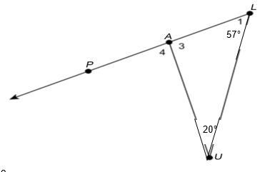 Pls help me In the figure, is an exterior angle to . complete sentence (a) What is-example-1