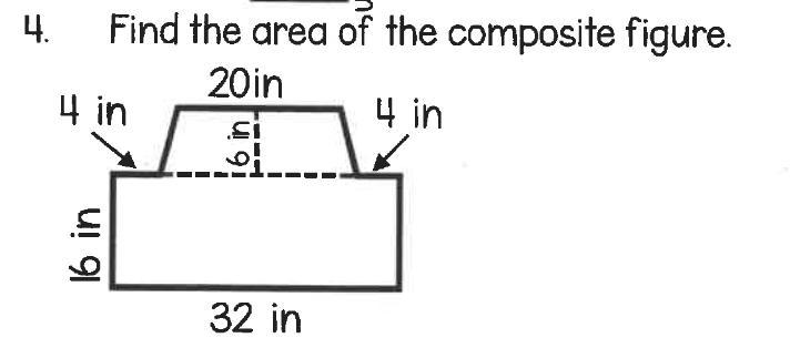 Find the area of the composite figure-example-1