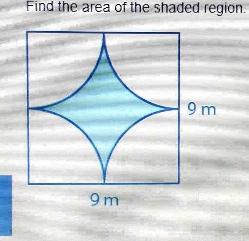 Find the area of the shaded region. Round your answer to the nearest tenth. 9 m 20 9 m-example-1