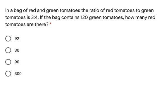 In a bag of red and green tomatoes the ratio of red tomatoes to green tomatoes is-example-1