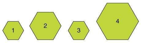 Which figures below are congruent? 1 and 2 2 and 3 1 and 3 2 and 4-example-1