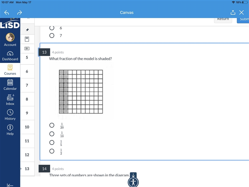 What fraction of the model is shaded?-example-1