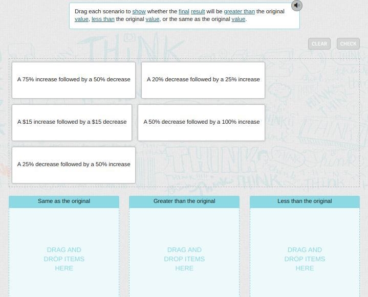 HELP! Drag each scenario to show whether the final result will be greater than the-example-1