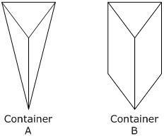 A local carnival sells two different containers of popcorn, as shown below. Both containers-example-1