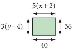 What is the value of x and y. 1) x=40,y=36 2) x=8,y=6 3) x=6,y=16 4) x=16,y=6 please-example-1