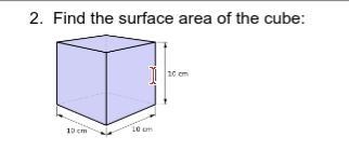 Find the surface area of the cube-example-1