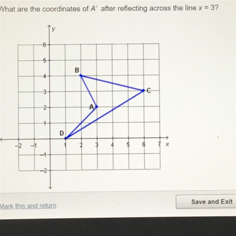 Answer: A) (2, 3) B) (3, 2) C) (3, 4) D) (3, -2)-example-1